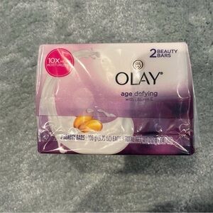 Olay Age Defying Vitamin E Soap Beauty Bars 3.75 oz 2 Pack ORIGINAL FORMULA